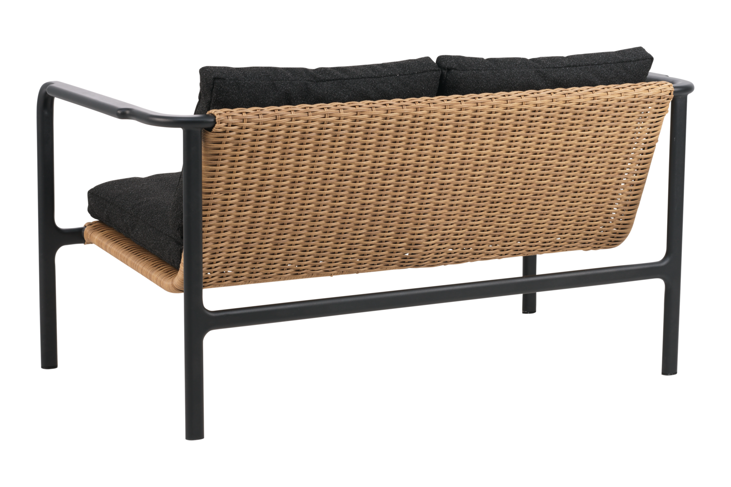 Motty 2-sitssoffa Svart/Teddy Black