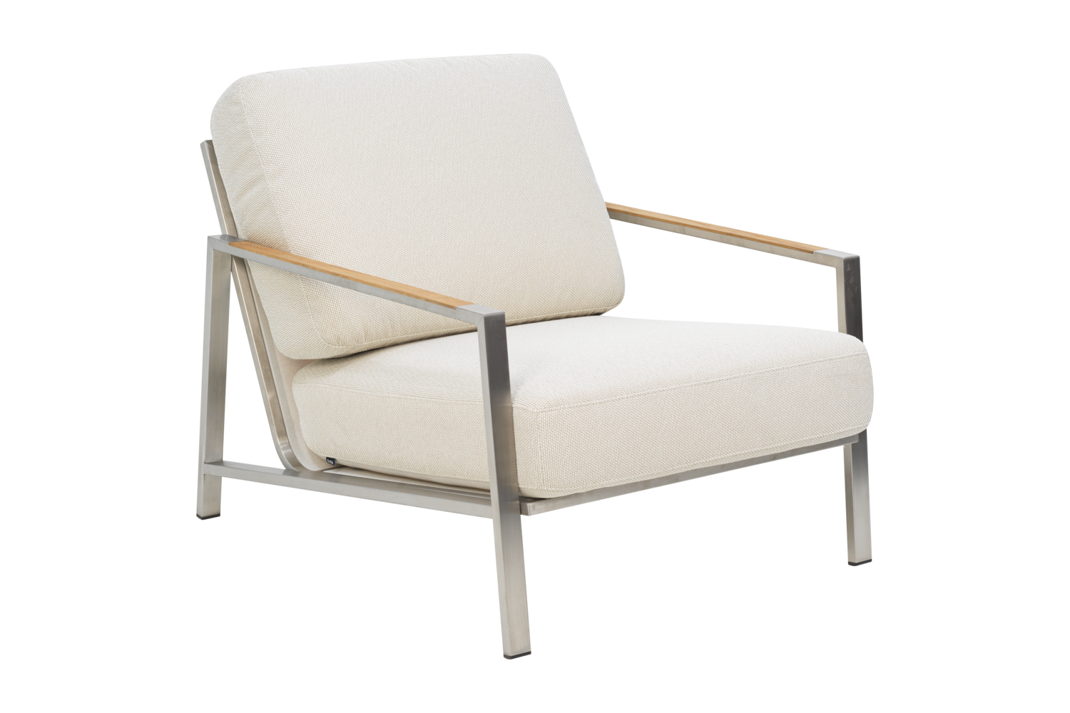 Naos fåtölj Stainless Steel/Dot Beige
