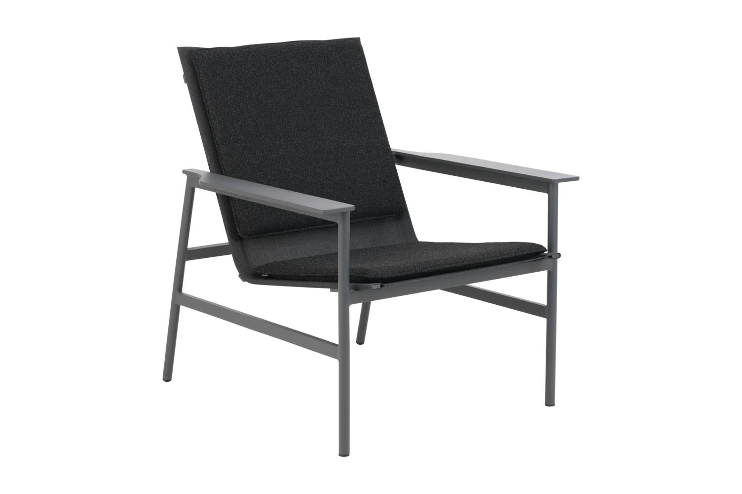 Soro loungefåtölj Antracit/Teddy Black
