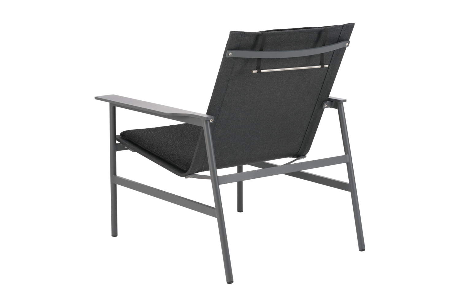 Soro loungefåtölj Antracit/Teddy Black