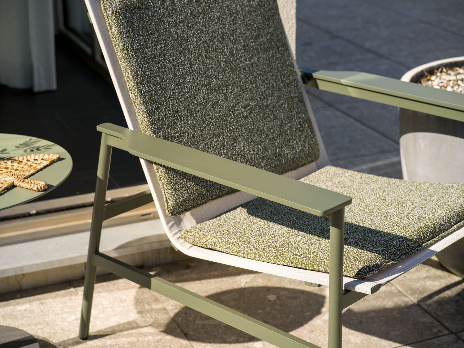 Soro loungefåtölj Nordic Green/Teddy Verde