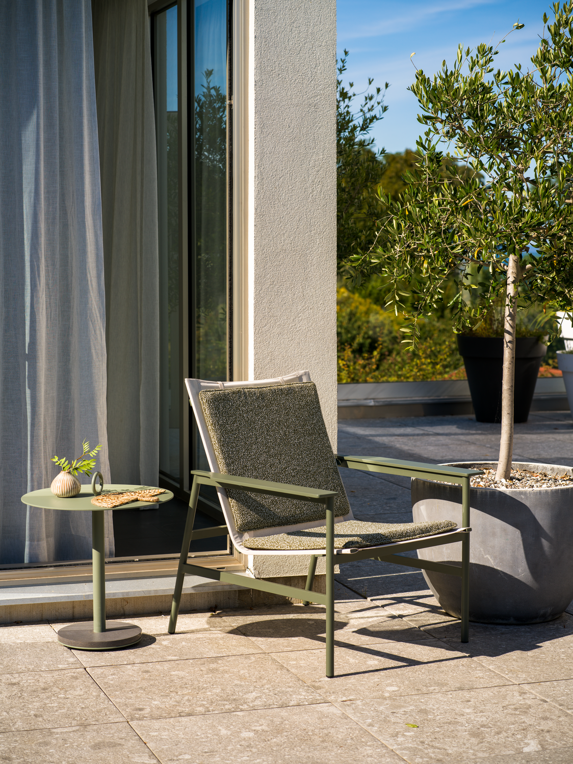 Soro loungefåtölj Nordic Green/Teddy Verde