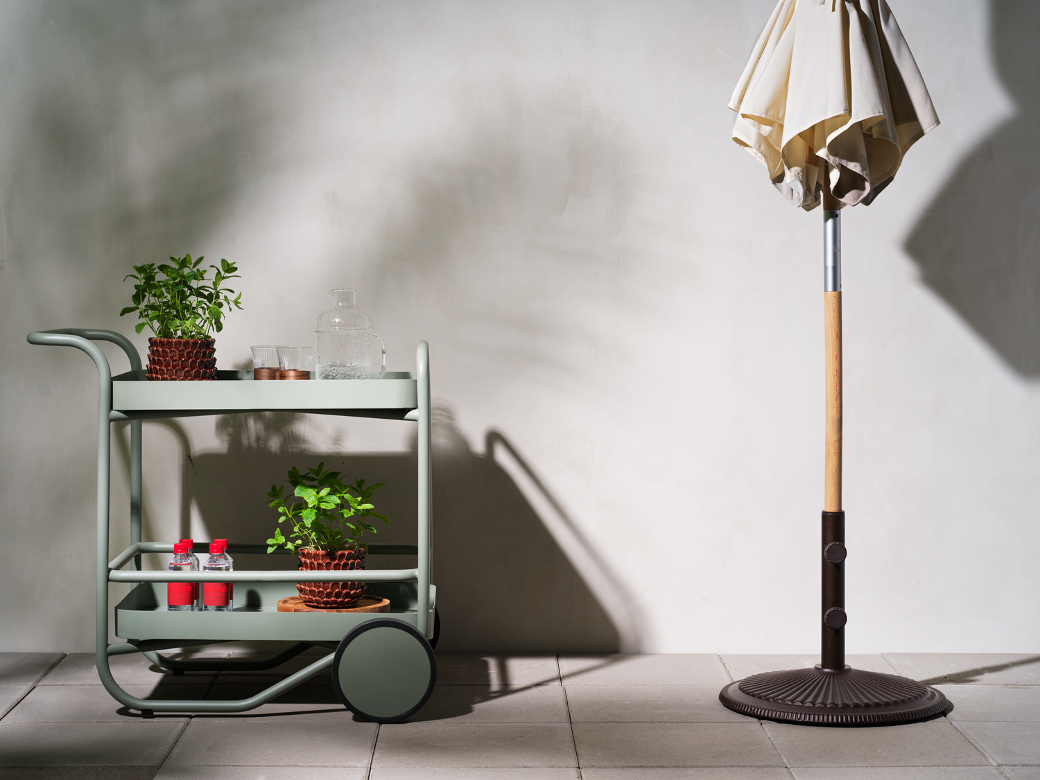 Trolly serveringsvagn Dusty Green
